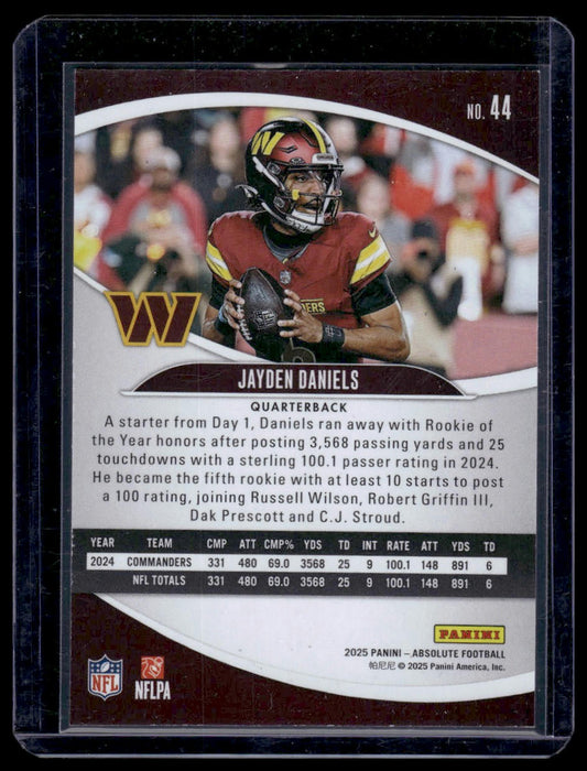 2025 Panini Absolute Football #44 Jayden Daniels