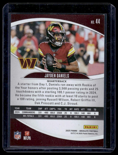 2025 Panini Absolute Football #44 Jayden Daniels