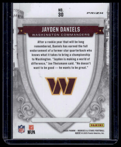 2025 Panini Rookies & Stars Football #30 Jayden Daniels Crusade