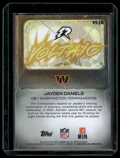 2024 Topps Resurgence Football #VT-18 Jayden Daniels Voltaic