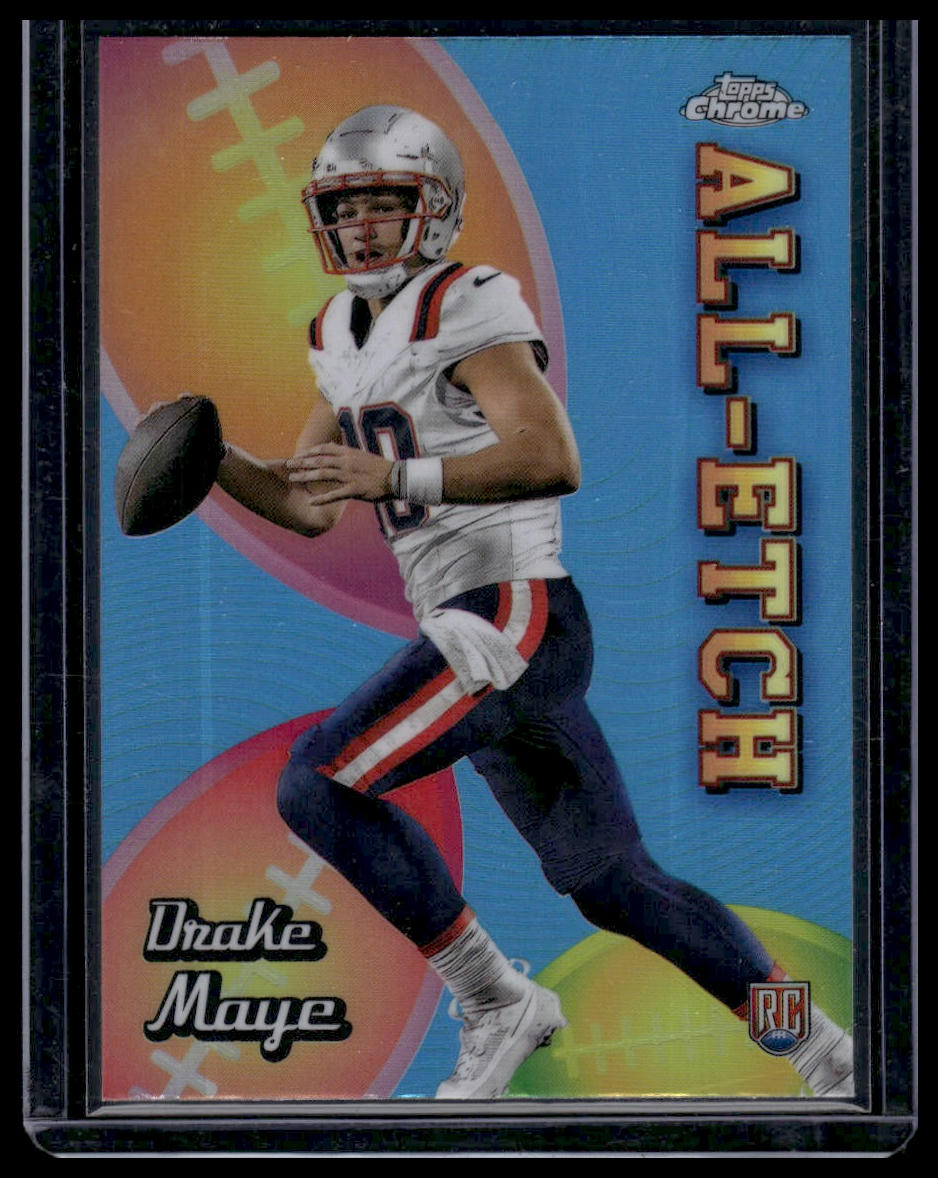2024 Topps Chrome Football #CAE-DM Drake Maye All-Etch Refractor