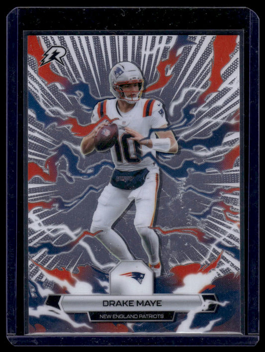 2025 Topps Resurgence Football #66 Drake Maye Lazer Refractor