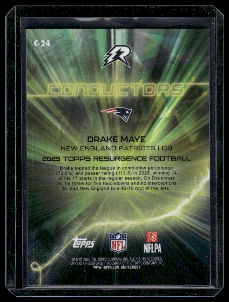 2025 Topps Resurgence Football #C-24 Drake Maye Conductors