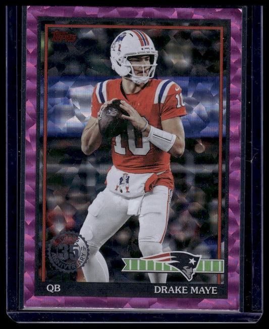 2026 Topps Flagship Football #91TF-46 Drake Maye 1991 Topps Crackle Foil