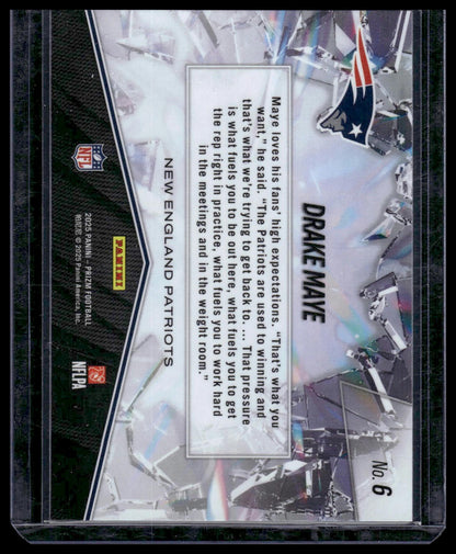 2025 Panini Prizm Football #6 Drake Maye Prizm Break