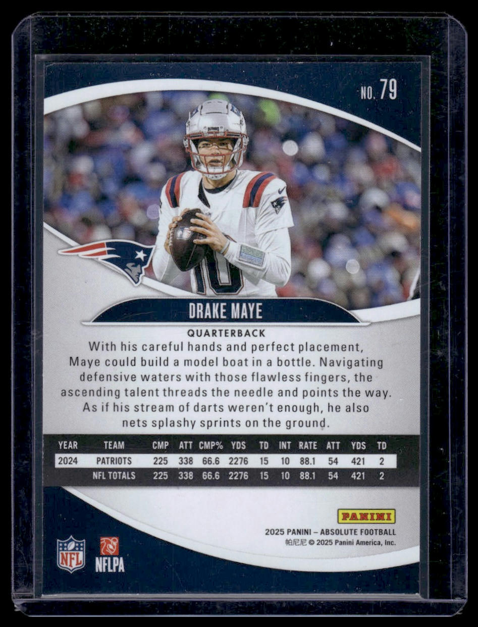2025 Panini Absolute Football #79 Drake Maye