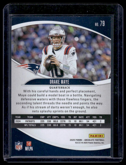 2025 Panini Absolute Football #79 Drake Maye