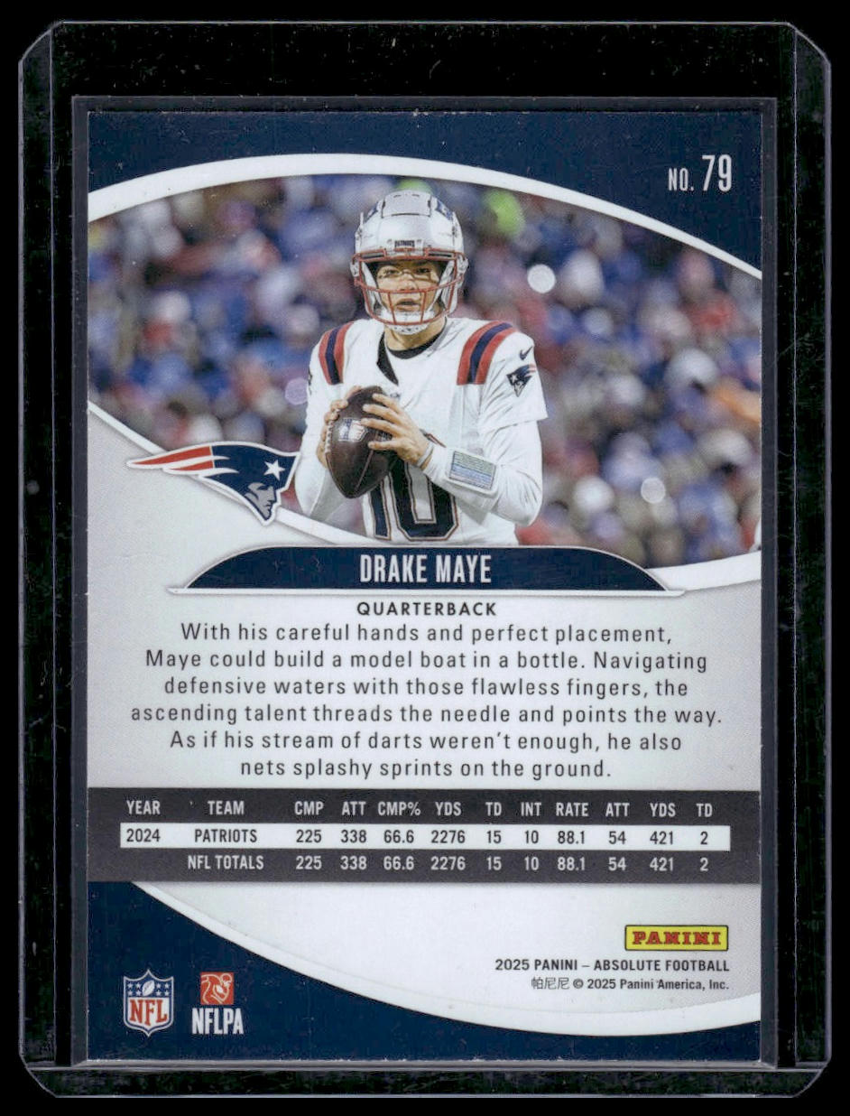 2025 Panini Absolute Football #79 Drake Maye