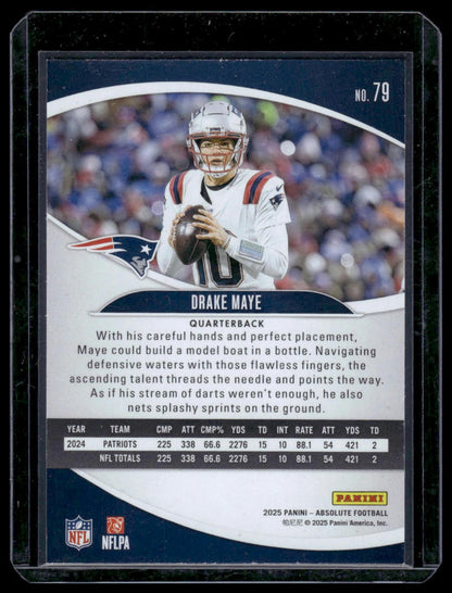 2025 Panini Absolute Football #79 Drake Maye