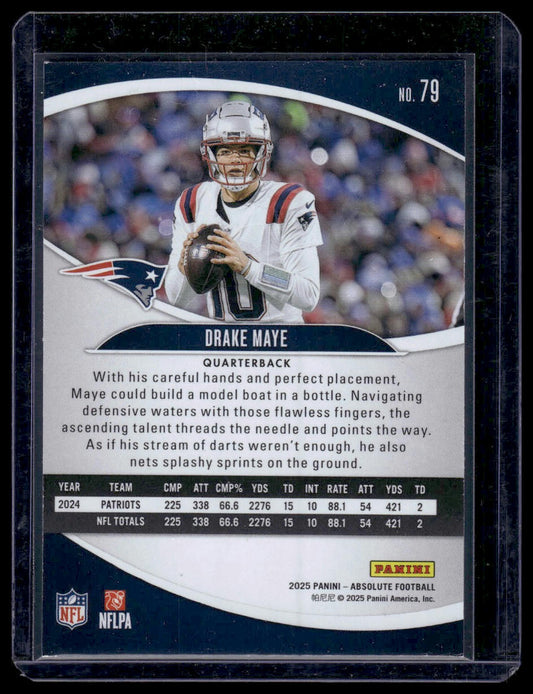 2025 Panini Absolute Football #79 Drake Maye