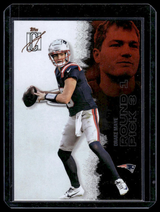 2025 Topps Signature Class Football #38 Drake Maye Round Pick