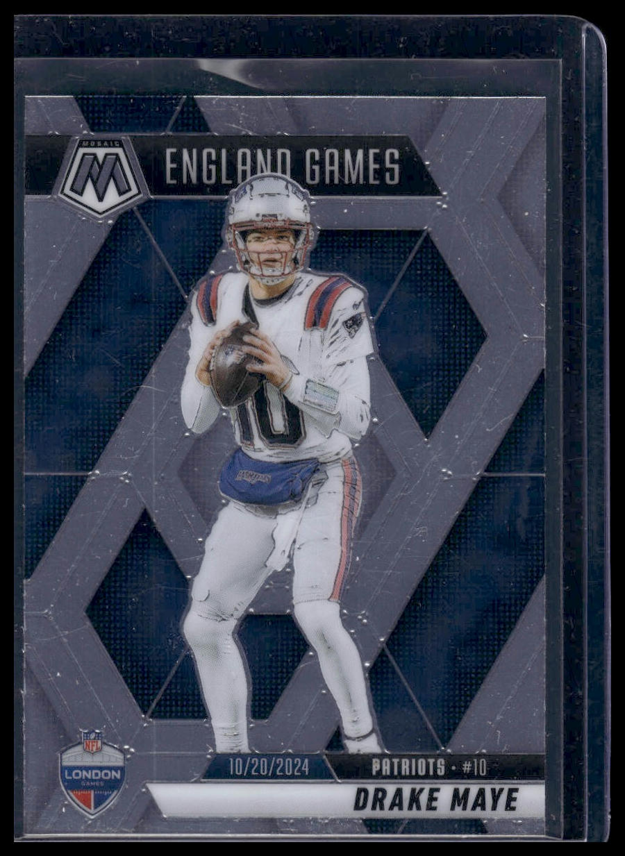 2025 Panini Mosaic Football #258 Drake Maye England Games