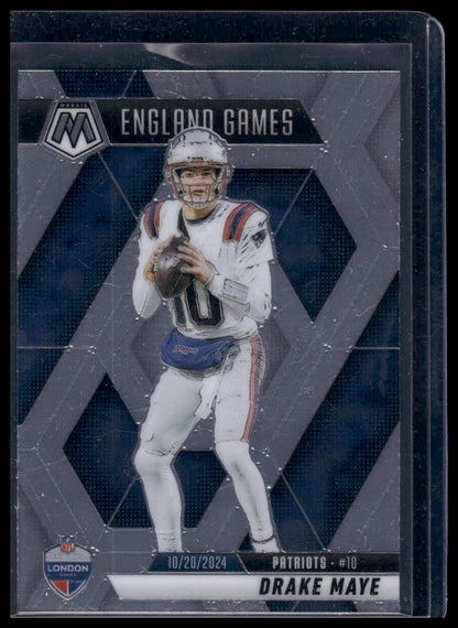 2025 Panini Mosaic Football #258 Drake Maye England Games
