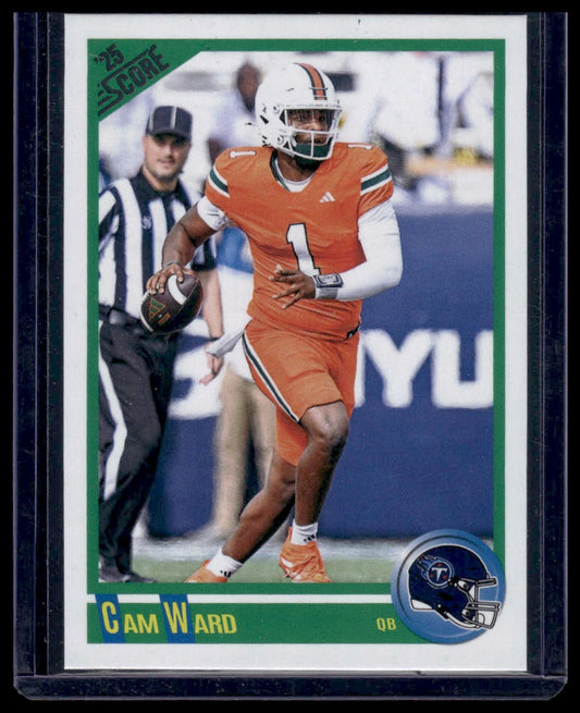 2025 Panini Score Football #4 Cam Ward