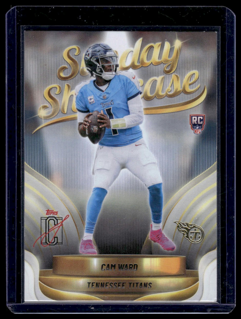 2025 Topps Signature Class Football #SS-2 Cam Ward Sunday Showcase