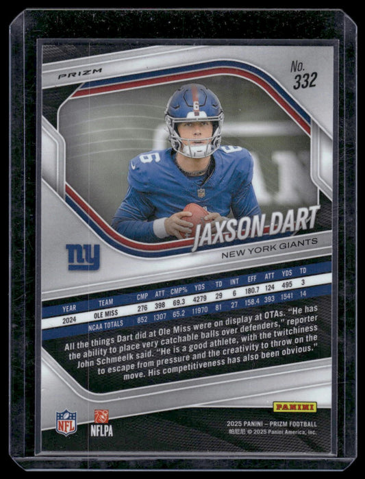 2025 Panini Prizm Football #332 Jaxson Dart Green