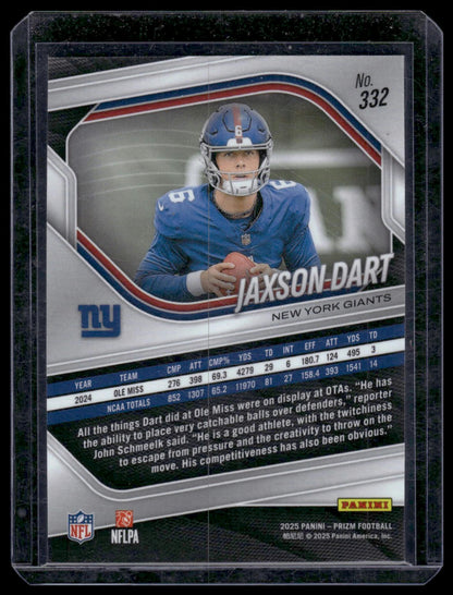 2025 Panini Prizm Football #332 Jaxson Dart