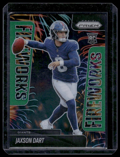 2025 Panini Prizm Football #6 Jaxson Dart Fireworks Green