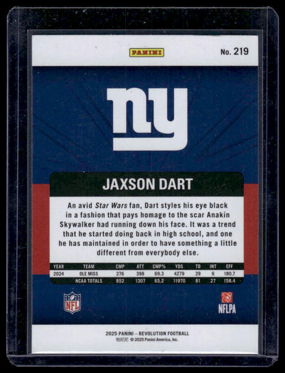 2025 Panini Revolution Football #219 Jaxson Dart