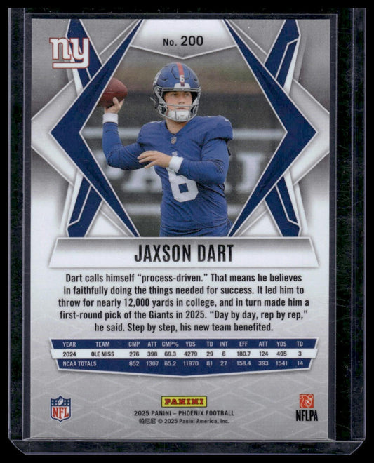 2025 Panini Phoenix Football #200 Jaxson Dart