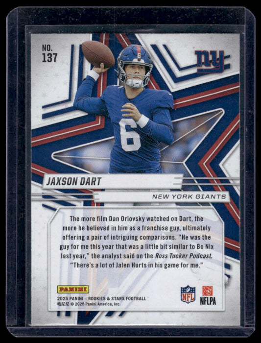 2025 Panini Rookies & Stars Football #137 Jaxson Dart