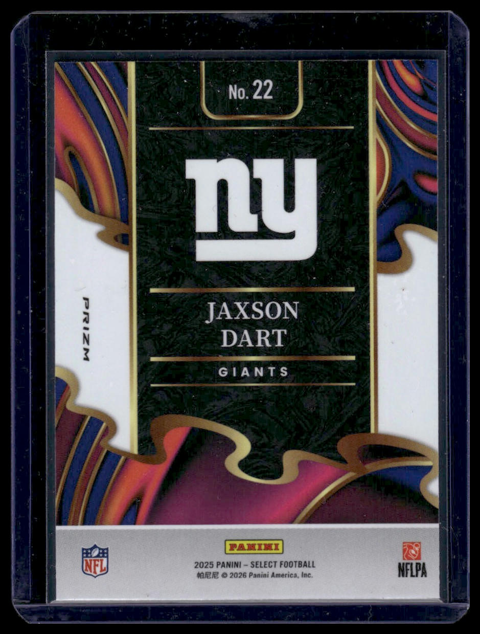 2025 Panini Select Football #22 Jaxson Dart Phenomenal