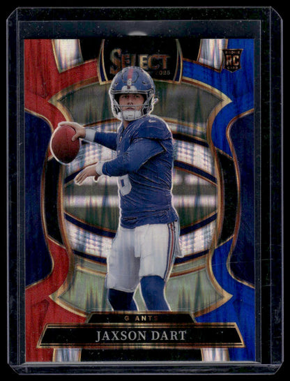 2025 Panini Select Football #93 Jaxson Dart Concourse Red/Blue Prizm