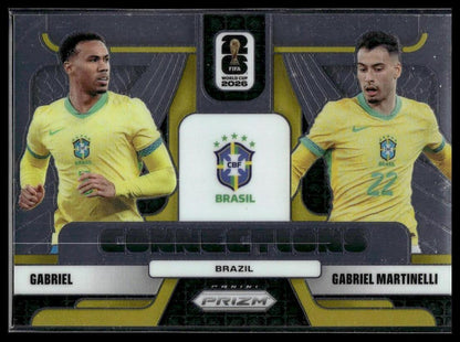 2026 Prizm FIFA World Cup #3 Gabriel / Martinelli Connections Silver Prizm