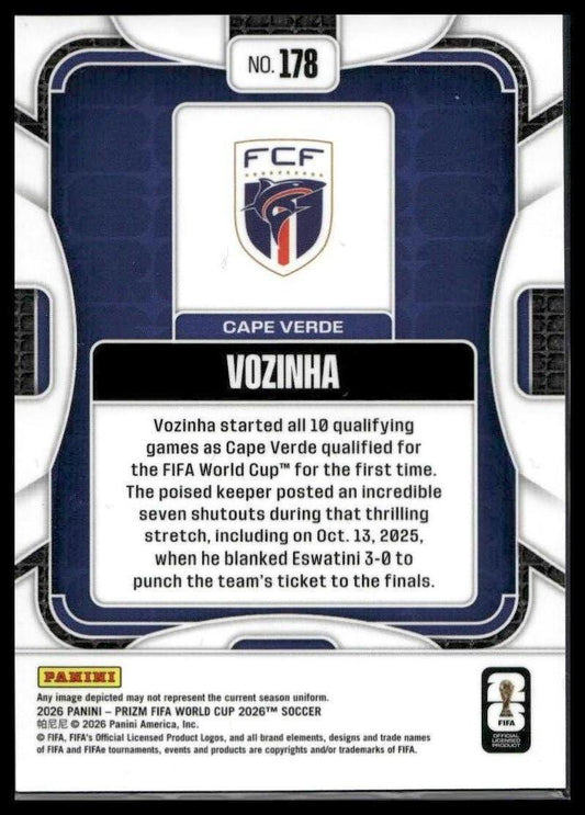 2026 Panini Prizm FIFA World Cup #178 Vozinha Silver Prizm