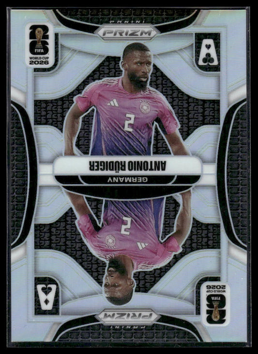 2026 Panini Prizm FIFA World Cup #2 Antonio Rudiger Aces Silver Prizm