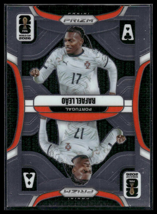 2026 Panini Prizm FIFA World Cup #25 Rafael Leao Aces Silver Prizm