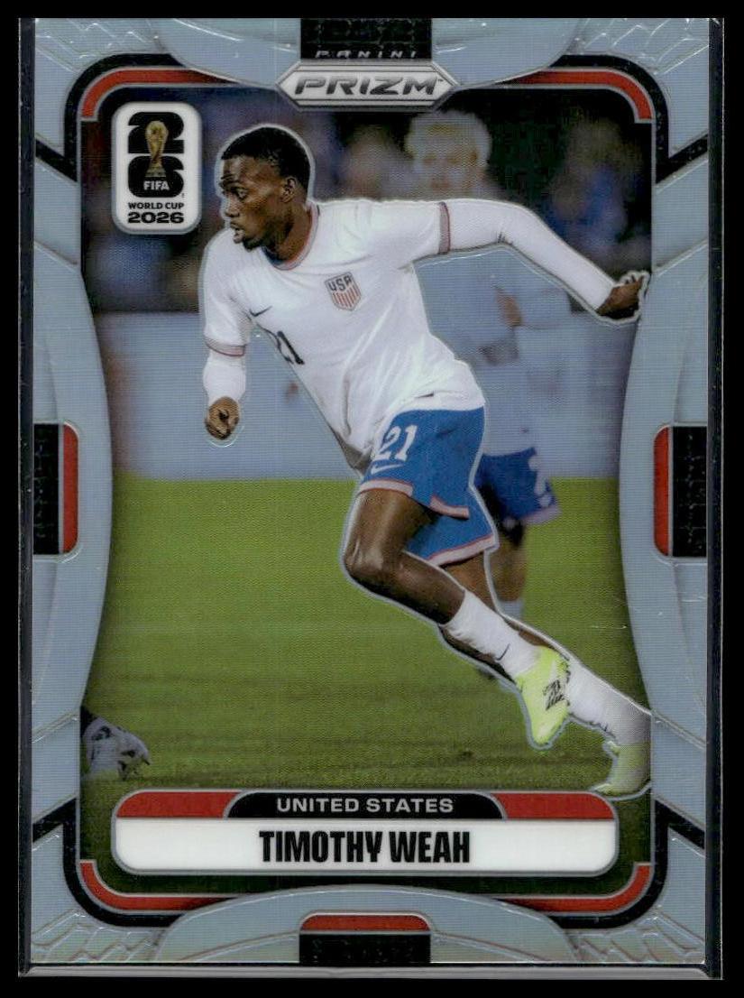 2026 Panini Prizm FIFA World Cup #443 Timothy Weah Silver Prizm
