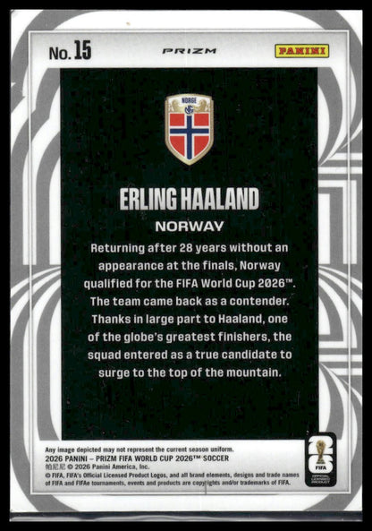 2026 Panini Prizm FIFA World Cup #15 Erling Haaland Screamers