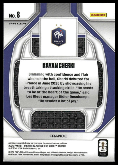 2026 Panini Prizm FIFA World Cup #8 Rayan Cherki New Era