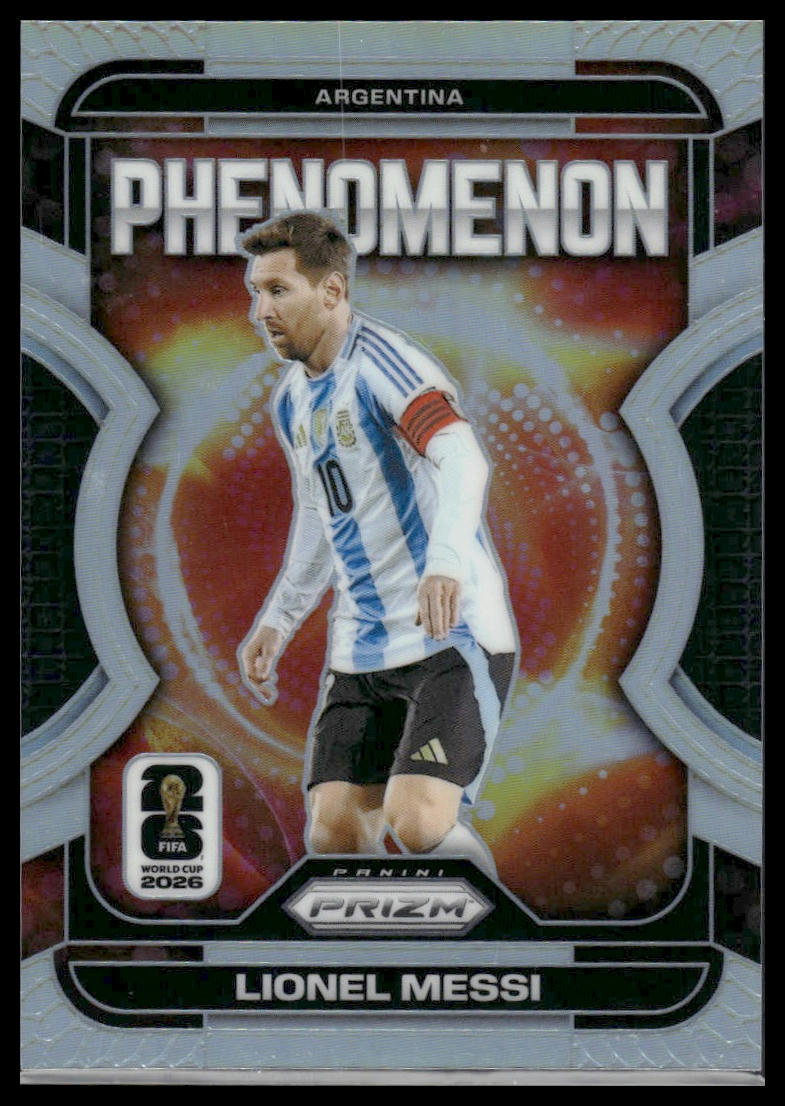 2026 Panini Prizm FIFA World Cup #19 Lionel Messi Phenomenon Silver Prizm