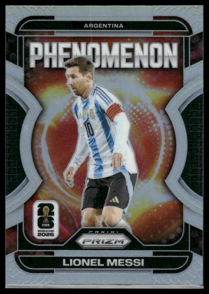 2026 Panini Prizm FIFA World Cup #19 Lionel Messi Phenomenon Silver Prizm