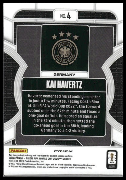 2026 Panini Prizm FIFA World Cup #4 Kai Havertz Phenomenon