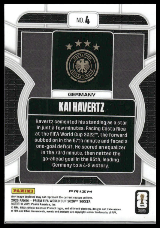 2026 Panini Prizm FIFA World Cup #4 Kai Havertz Phenomenon