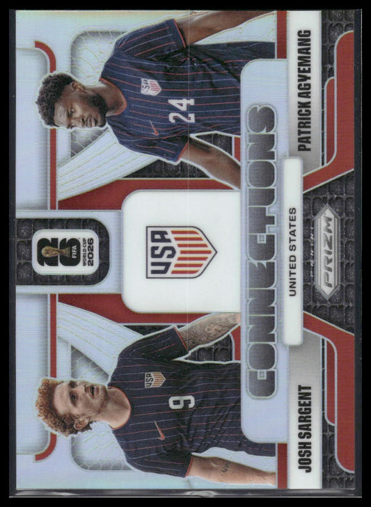 2026 Panini Prizm FIFA World Cup #21 Patrick Agyemang / Josh Sargent Connections