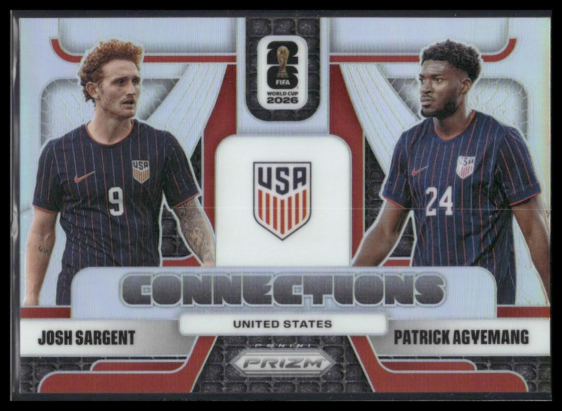 2026 Panini Prizm FIFA World Cup #21 Patrick Agyemang / Josh Sargent Connections