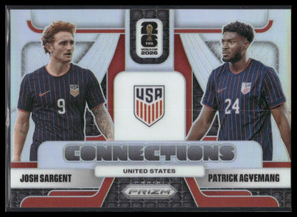 2026 Panini Prizm FIFA World Cup #21 Patrick Agyemang / Josh Sargent Connections