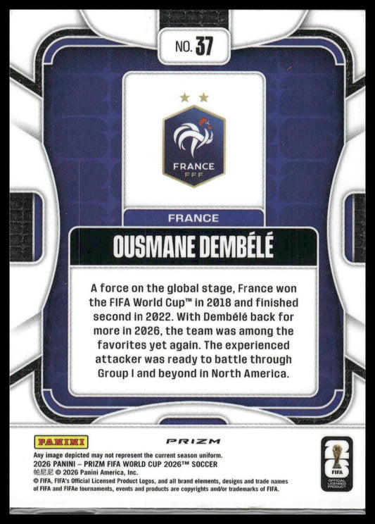 2026 Panini Prizm FIFA World Cup #37 Ousmane Dembele