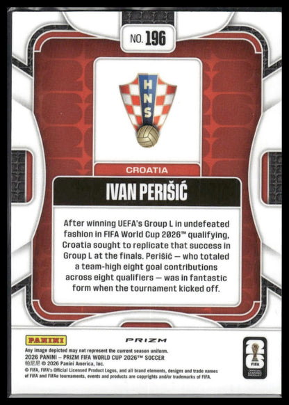 2026 Panini Prizm FIFA World Cup #196 Ivan Perisic Wave Prizm
