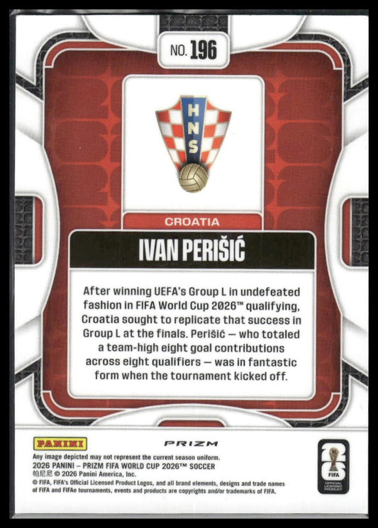 2026 Panini Prizm FIFA World Cup #196 Ivan Perisic Wave Prizm