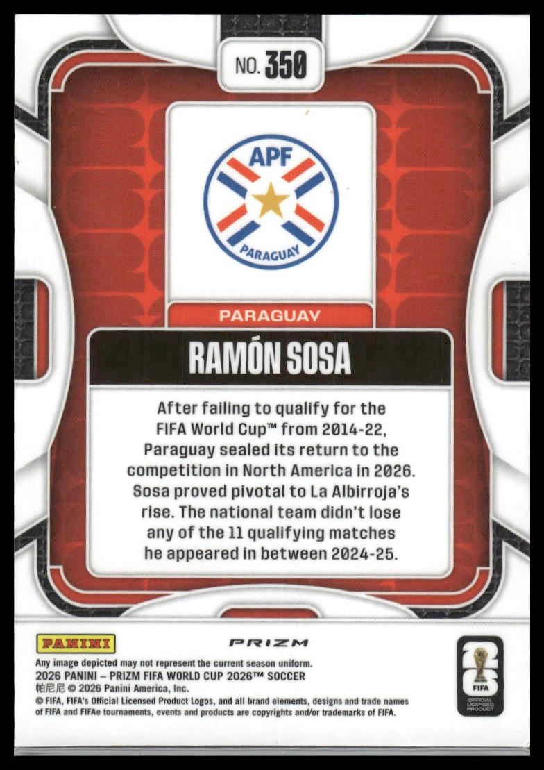 2026 Panini Prizm FIFA World Cup #350 Ramon Sosa Wave Prizm