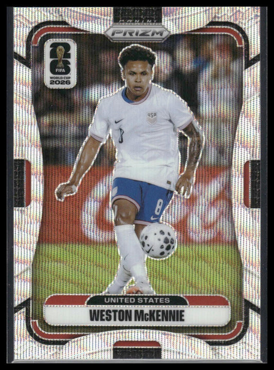 2026 Panini Prizm FIFA World Cup #434 Weston McKennie Wave Prizm