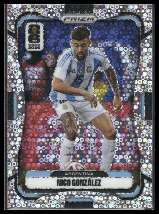 2026 Panini Prizm FIFA World Cup #16 Nico Gonzalez Disco Prizm