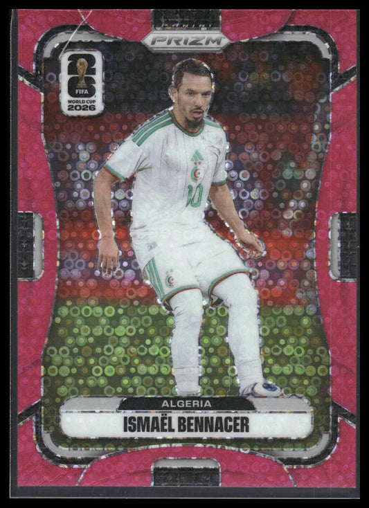 2026 Panini Prizm FIFA World Cup #132 Ismael Bennacer Fuchsia Disco Prizm #/199