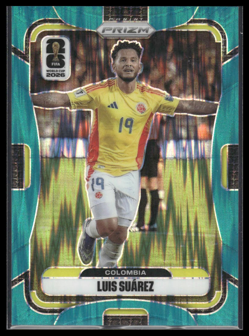 2026 Panini Prizm FIFA World Cup #186 Luis Suarez Teal Flash Prizm #/255