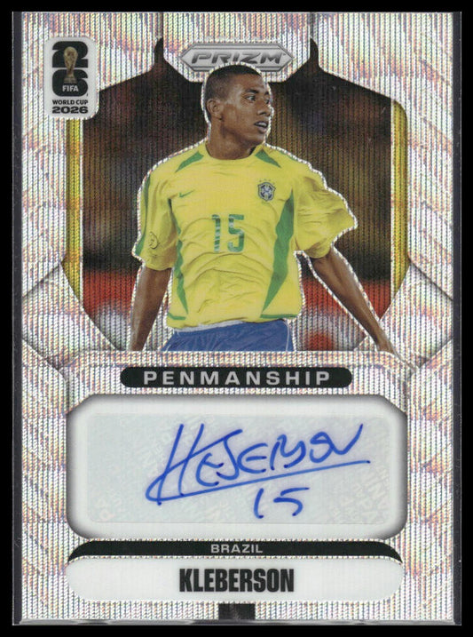 2026 Panini Prizm FIFA World Cup #P-K Kleberson Penmanship Wave Prizm Auto